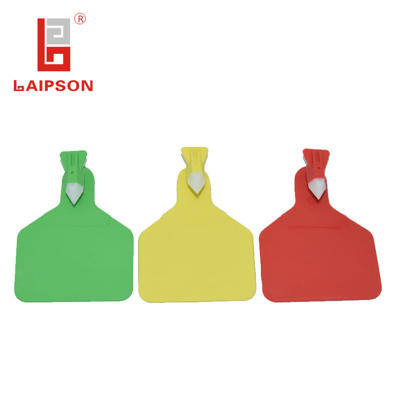 Feedlot One Piece Cow Z Ear Tags , Custom Z Tags Cattle 82*62mm 3 Colors