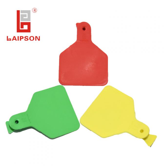 Feedlot One Piece Cow Z Ear Tags , Custom Z Tags Cattle 82*62mm 3 Colors