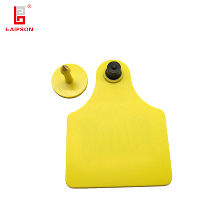 TPU UHF RFID Livestock Ear Tag Tamperproof 890-960Mhz For Cattle Cow Bull Sheep