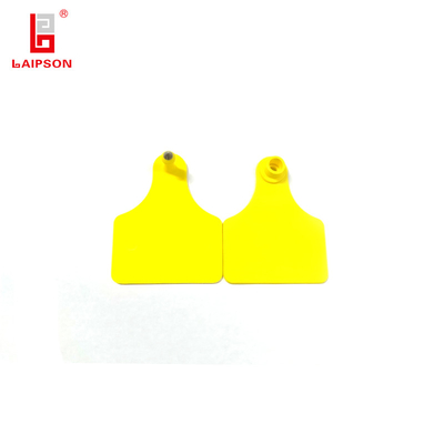ISO9001 TPU 75mm Double Cow Cattle Bovine Horse Sheep Ear Tag For Tracking