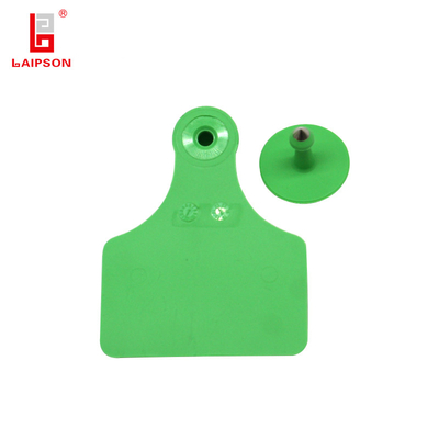 Closed Head 80MM Tpu Animal Ear Tags For Cattle Livestock Identification