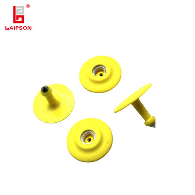 RFID Animal Ear Tag 32MM TPU Tamperproof FDXB HDX Ear Tag Suitable for Pig Sheep Cattle Elk with Barcode QR Code Printing