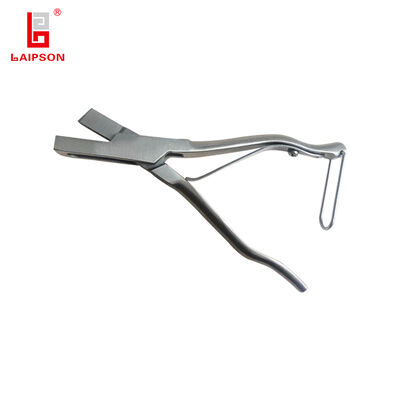 Stainless steel Ear Tag Applicator with ergonomic handle and tight cutting gap designed for marking of swine cattle goat ovine camel
