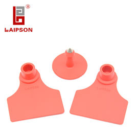 48*41mm Lamb Ear Tags , RFID Ear Tags For Sheep High Temperature Resistance