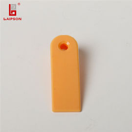 Orange TPU RFID Electronic Tag , Livestock Tracking Tags 48mm*17mm Anti Shedding