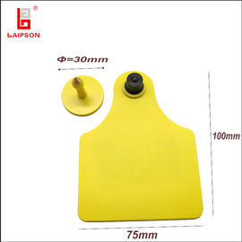 100mm Tamperproof Rfid Uhf Cattle Bovine Ear Tag With 6 Meters Range