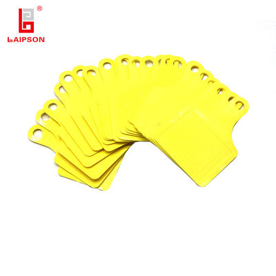 Basf TPU Cattle Sheep Cow Neck Tag With Laser Printing In Yellow