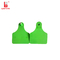 Visual Blank Laser Printing Numbers Male Ear Tag In Green For Cow Goat Cattle Farm