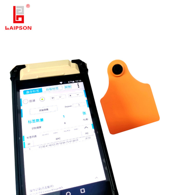 TPU 18000-6c Long Range UHF RFID Tamper-Proof Animal Ear Tags For Cattle Cow Farm Tracking