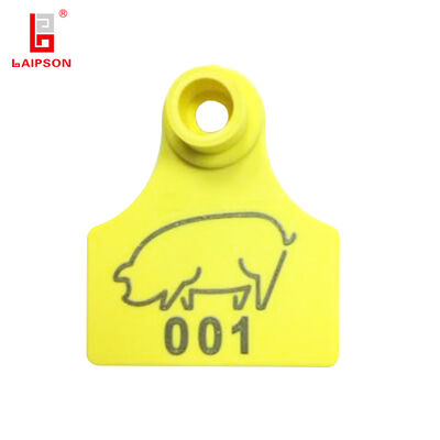 TPU Durable Pig Ear Tags with Laser Marking for Long Lasting Pig Tracking and Identification