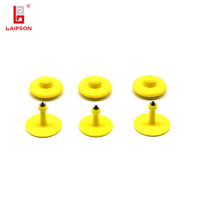 RFID Animal Ear Tag 32MM TPU Tamperproof FDXB HDX Ear Tag Suitable for Pig Sheep Cattle Elk with Barcode QR Code Printing