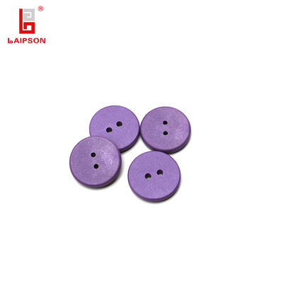 Waterproof UHF Ear Tag RFID Laundry Tag with Laser Printing Serial Number and QR Code for Inventory and Logistic Tracking