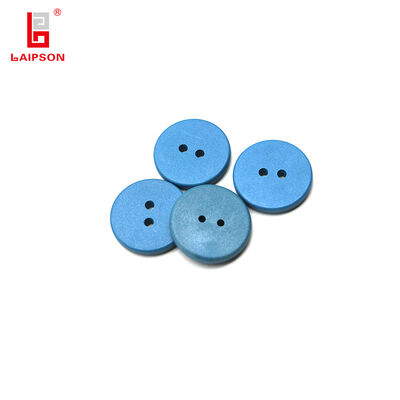 Waterproof UHF Ear Tag RFID Laundry Tag with Laser Printing Serial Number and QR Code for Inventory and Logistic Tracking