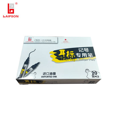 Ear Tag Marker Pen Durable Waterproof Permanent Ink for Marking Livestock Ear Tags Suitable for Pig Cattle Goat and More