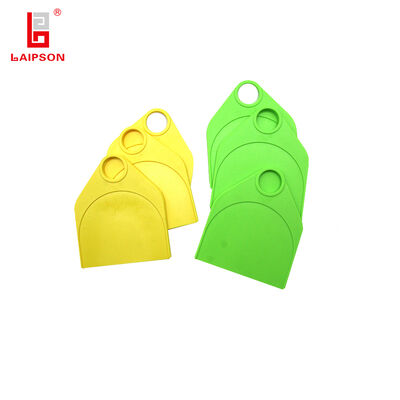 120mm Cattle Ear Tags Made From Anti Oxidation TPU Material Featuring Laser Printed Barcode For Accurate Animal Tracking
