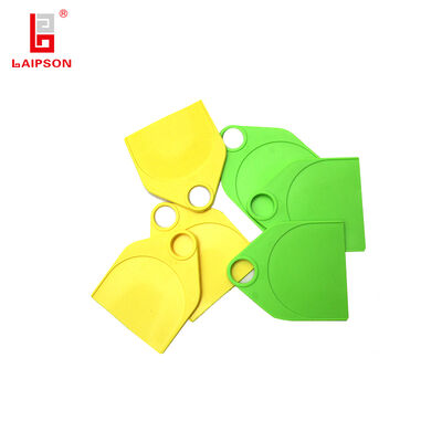 120mm Cattle Ear Tags Made From Anti Oxidation TPU Material Featuring Laser Printed Barcode For Accurate Animal Tracking