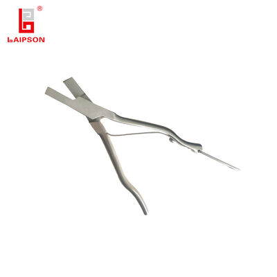 Stainless steel Ear Tag Applicator with ergonomic handle and tight cutting gap designed for marking of swine cattle goat ovine camel