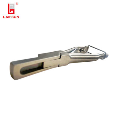 Stainless steel Ear Tag Applicator with ergonomic handle and tight cutting gap designed for marking of swine cattle goat ovine camel