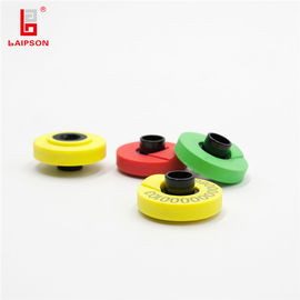 Mini Electronic Red Yellow RFID Animal Ear Tag For Sheep Cattle Tracking