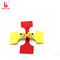Red Single Cow Yak Z Tag Ear Tags One Piece 84*62mm 7.8g For Cattle Farm