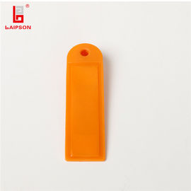 Reuse Personalized UHF Cattle Tags Orange RFID 98*28mm ISO 18000-6C