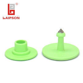 LAIPSON Round Rfid Engraving UHF Cattle Tags Yellow TPU Long Distance Female Tag 32*24mm