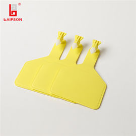 113*75mm Alien H3 Zee type UHF 860-960mhz long distance 8-10m Cattle ear Tags ISO18000-6C(EPC GEN2) in yellow