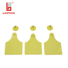 LAIPSON Animal Identification Ear Tags , Rfid Cattle Tags 800mhz 960mhz   15g