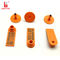 Non Toxic Bigger Size Orange Sheep Ear Tags 55*19mm Oxidation Resistant