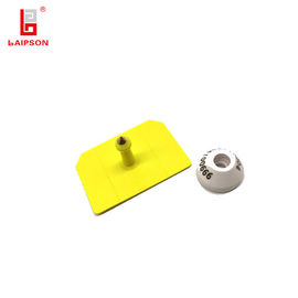 Low Frequency Round RFID Animal Ear Tag 134.2khz 25mm For Pig Reused