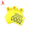 Yellow TPU 60MM UHF Ear Tag For Distance 3-8m