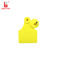 TPU Tamperproof Sheep Cow Cattle Ear Tags With Laser Printing In Yellow