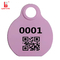 80mm Top TPU Medium Size Sheep Cattle Neck Tag With Laser Printing Number